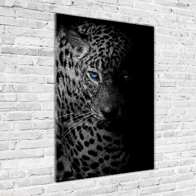 Tablou pe sticlă acrilică leopard