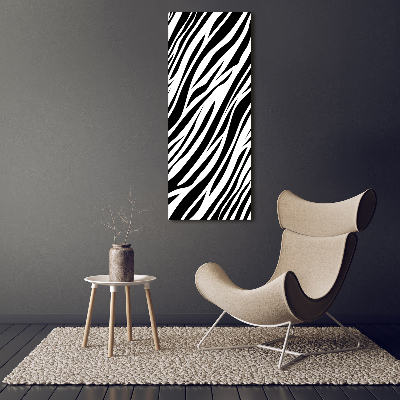 Tablou sticlă acrilică fundal Zebra
