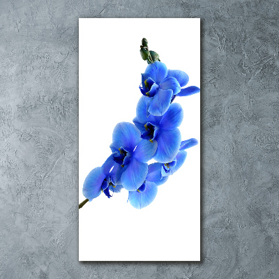 Tablou acrilic albastru orhidee