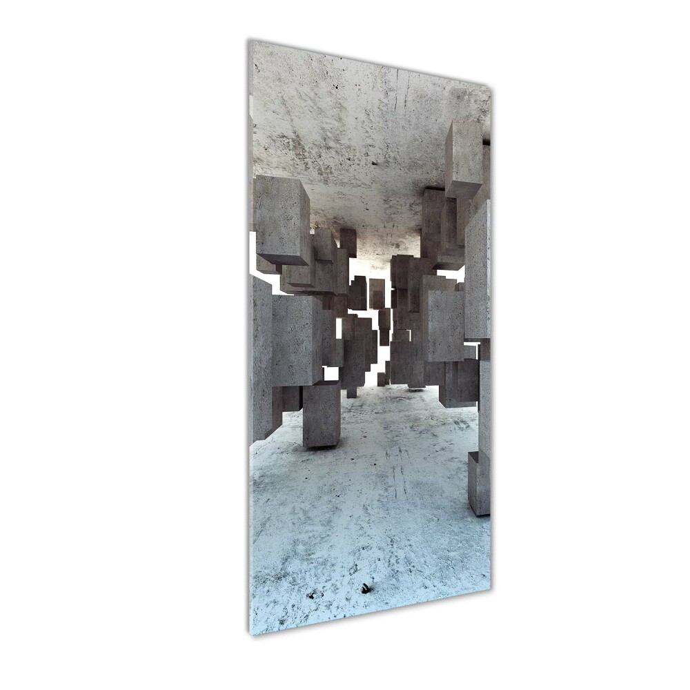 Tablou sticlă acrilică Cuburi din beton