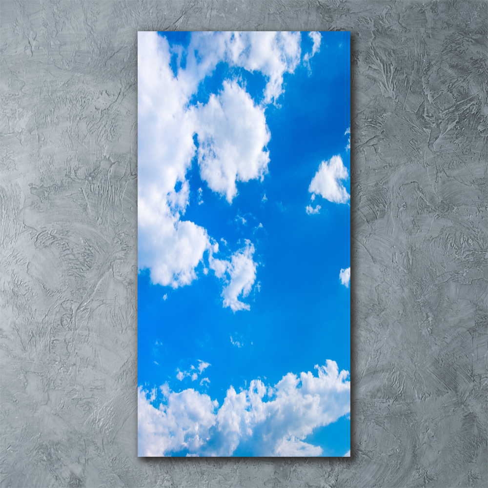 Tablou pe sticlă acrilică Nori pe cer