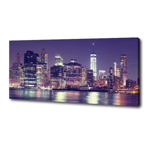 Imprimare tablou canvas New York, pe timp de noapte