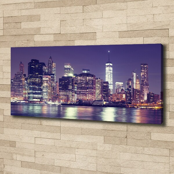 Imprimare tablou canvas New York, pe timp de noapte