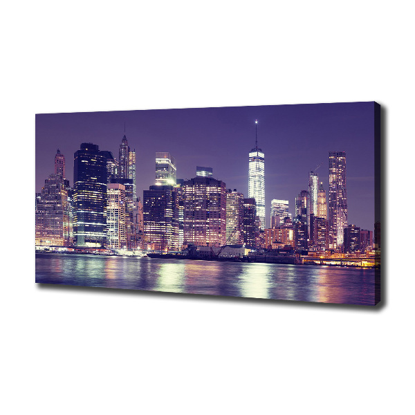 Imprimare tablou canvas New York, pe timp de noapte