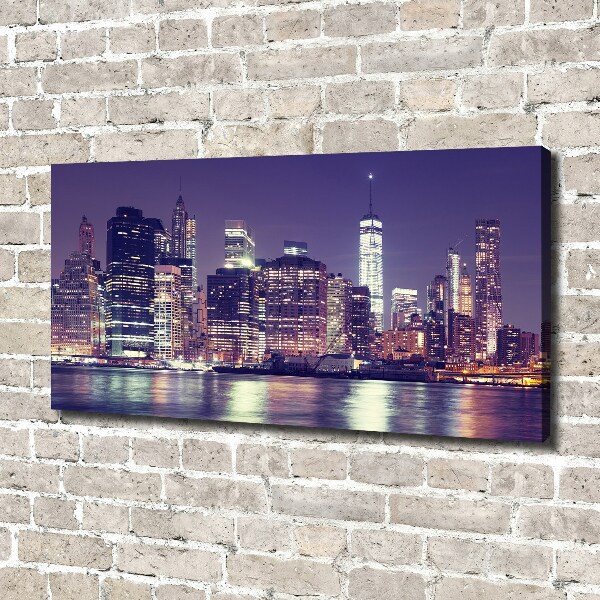 Imprimare tablou canvas New York, pe timp de noapte