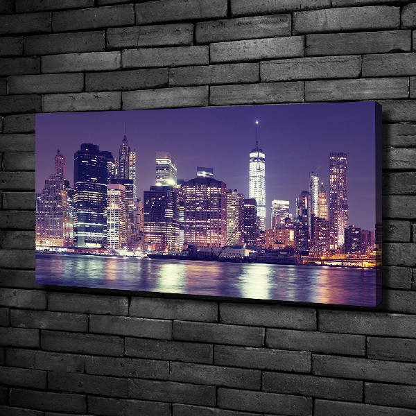 Imprimare tablou canvas New York, pe timp de noapte