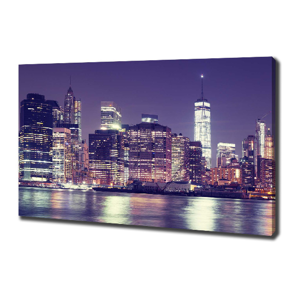 Imprimare tablou canvas New York, pe timp de noapte