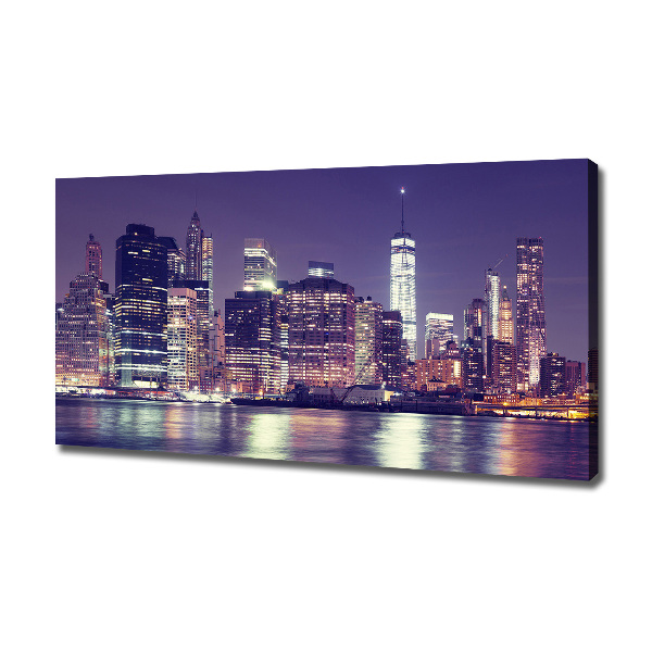 Imprimare tablou canvas New York, pe timp de noapte