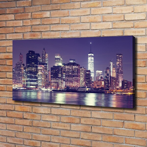 Imprimare tablou canvas New York, pe timp de noapte