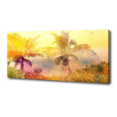 Imprimare tablou canvas palmele colorate
