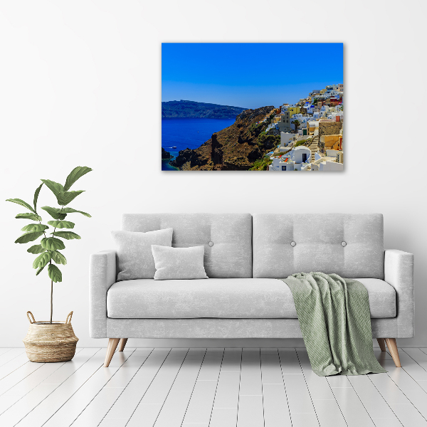 Imprimare tablou canvas Santorini Grecia