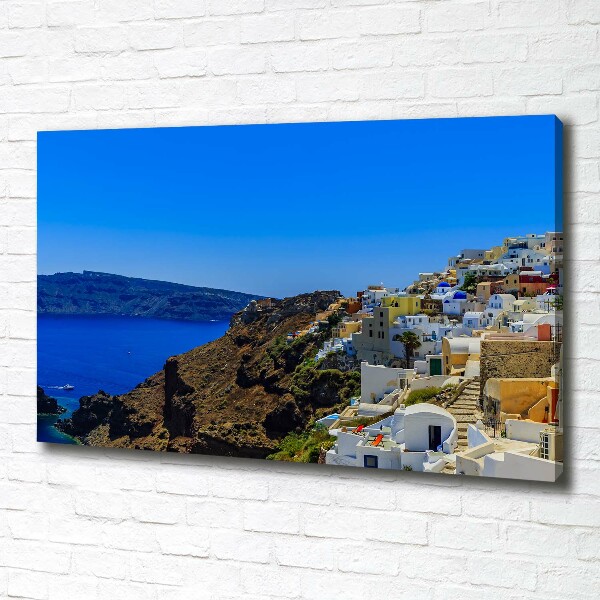 Imprimare tablou canvas Santorini Grecia