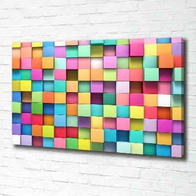Tablou canvas pătrate colorate
