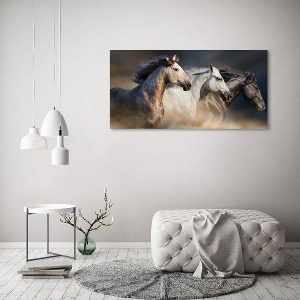 Print pe canvas galopantă Cai