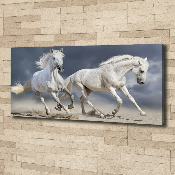 Tablou canvas White Beach Horse