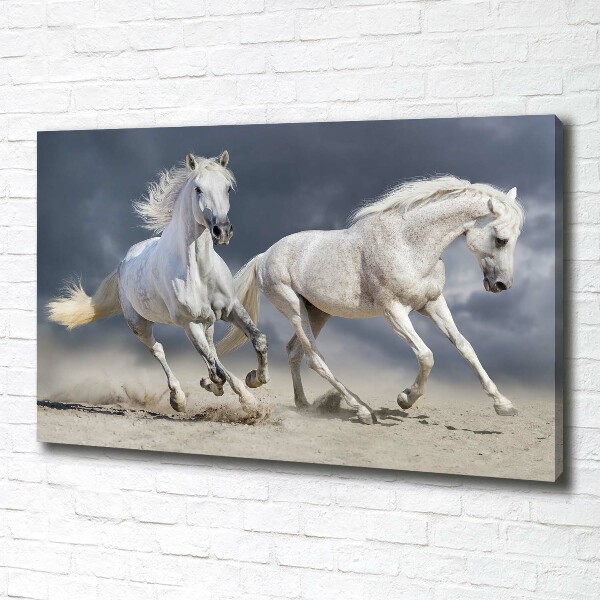 Tablou canvas White Beach Horse