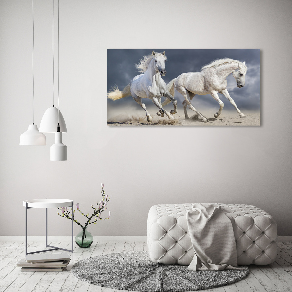 Tablou canvas White Beach Horse