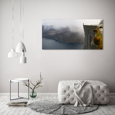 Imprimare tablou canvas stâncă norvegiană