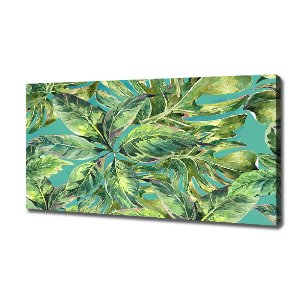 Print pe canvas frunze tropicale