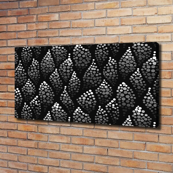 Print pe canvas Punctele negre-negru