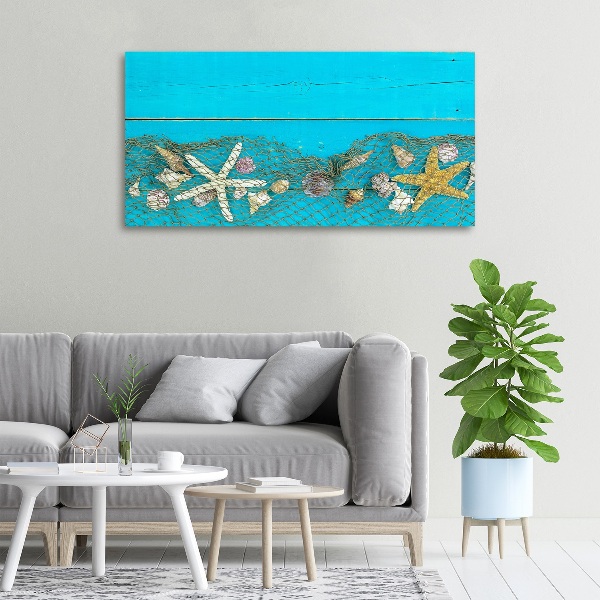 Imprimare tablou canvas Starfish și scoici