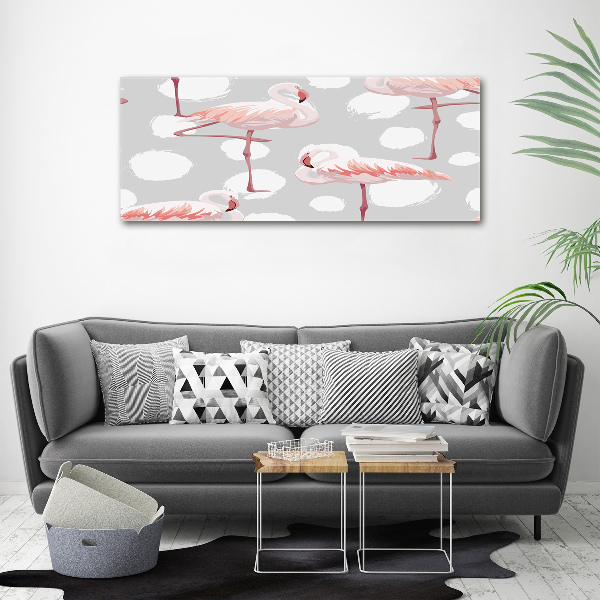 Tablou pe pânză canvas Flamingos