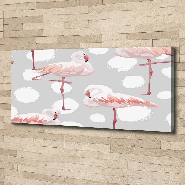 Tablou pe pânză canvas Flamingos