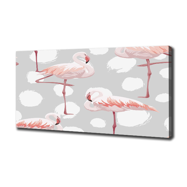 Tablou pe pânză canvas Flamingos