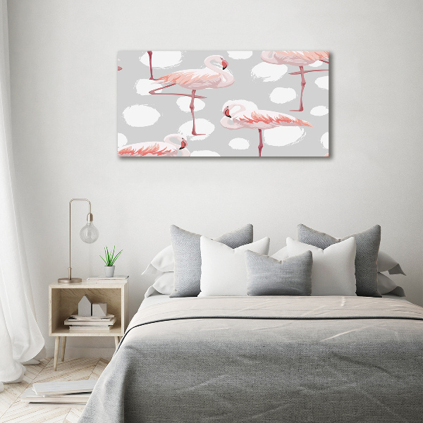 Tablou pe pânză canvas Flamingos