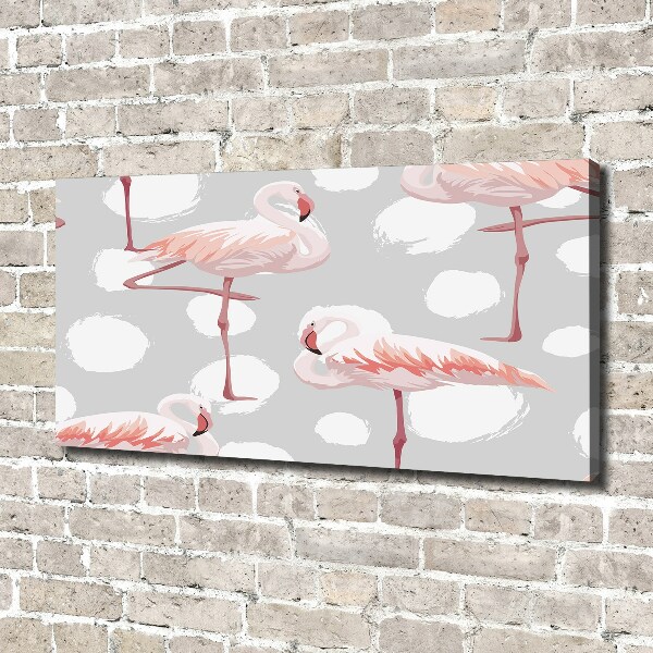 Tablou pe pânză canvas Flamingos