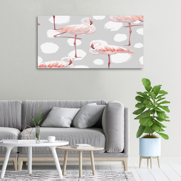 Tablou pe pânză canvas Flamingos