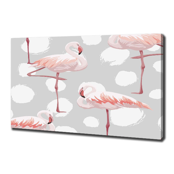 Tablou pe pânză canvas Flamingos