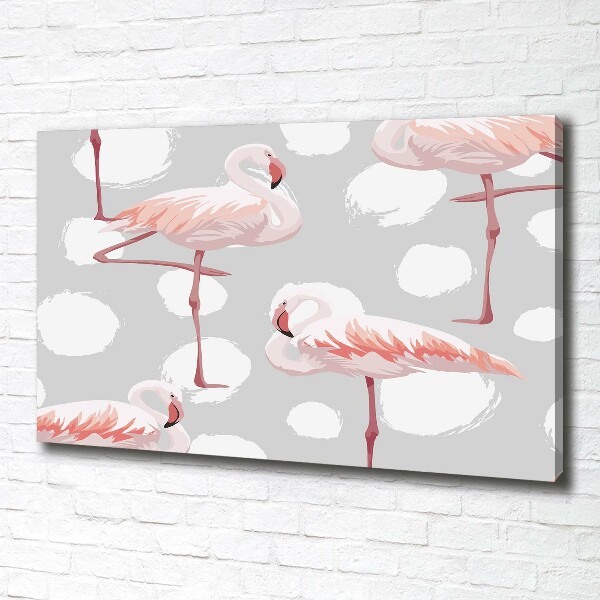 Tablou pe pânză canvas Flamingos