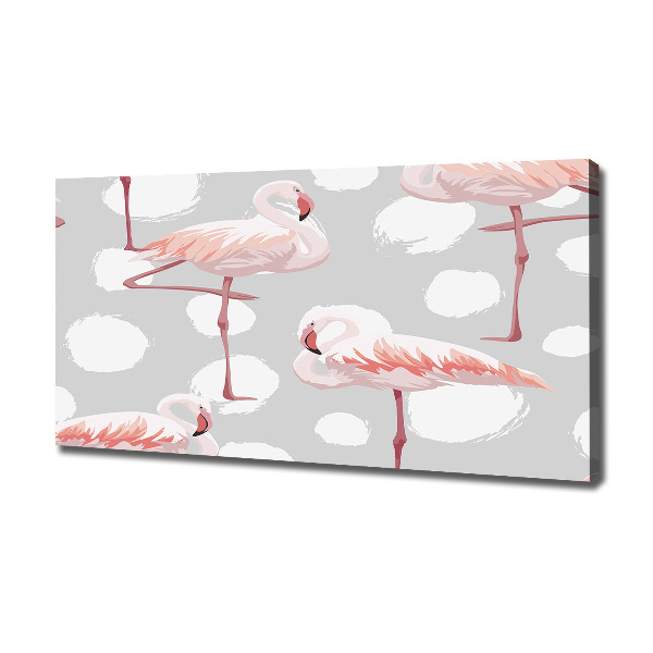 Tablou pe pânză canvas Flamingos