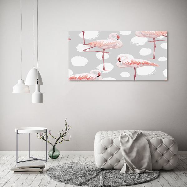 Tablou pe pânză canvas Flamingos