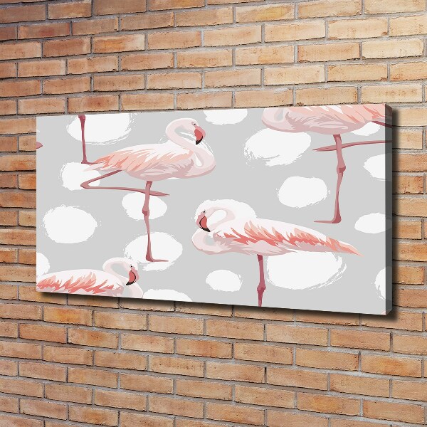 Tablou pe pânză canvas Flamingos