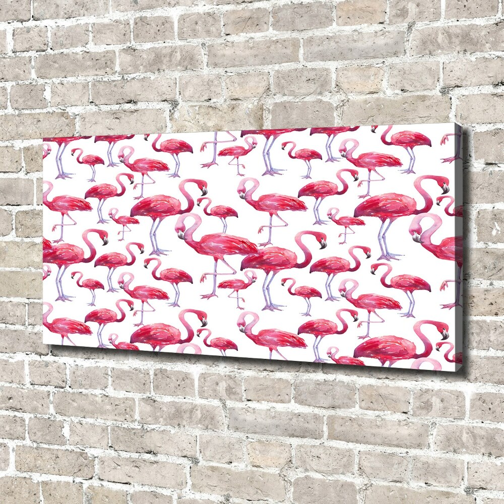 Print pe canvas Flamingos