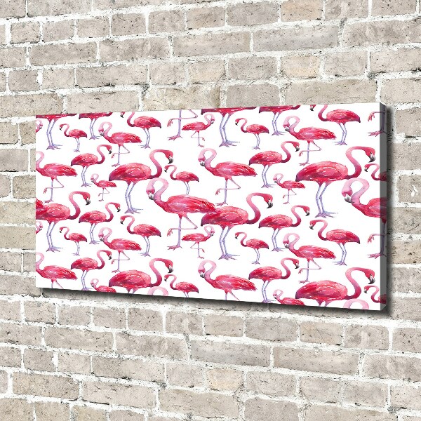 Print pe canvas Flamingos