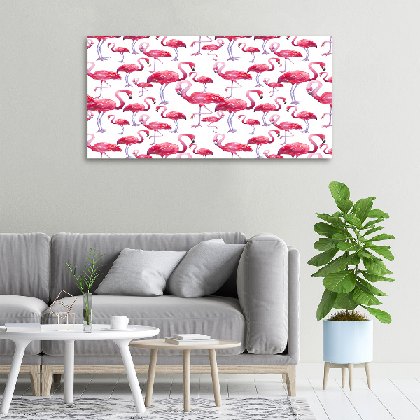 Print pe canvas Flamingos