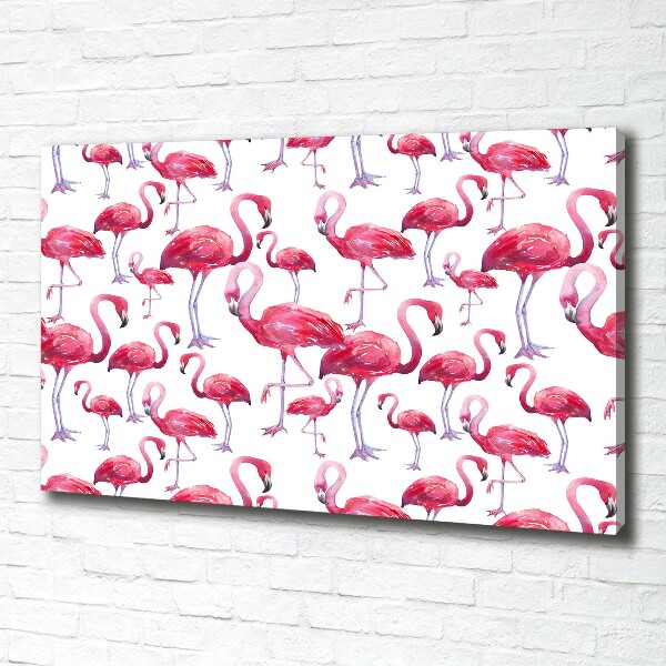 Print pe canvas Flamingos