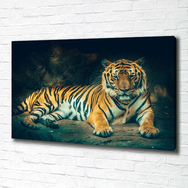 Print pe canvas Tiger Cave