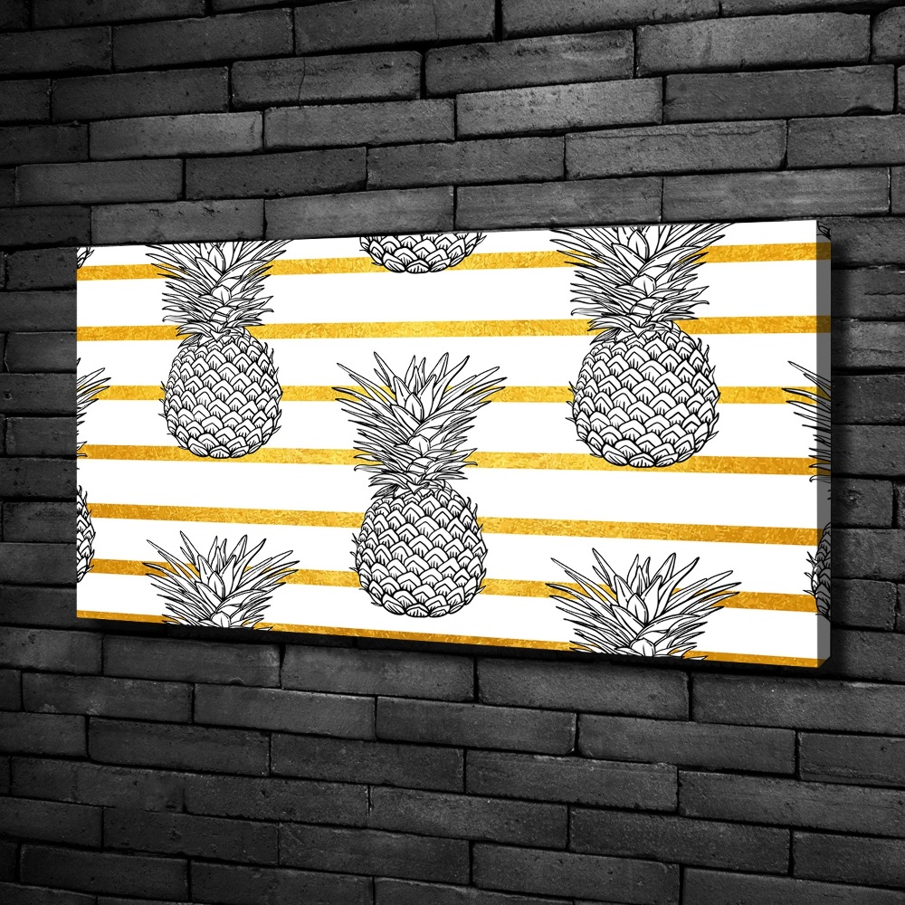 Tablou canvas benzi de ananas