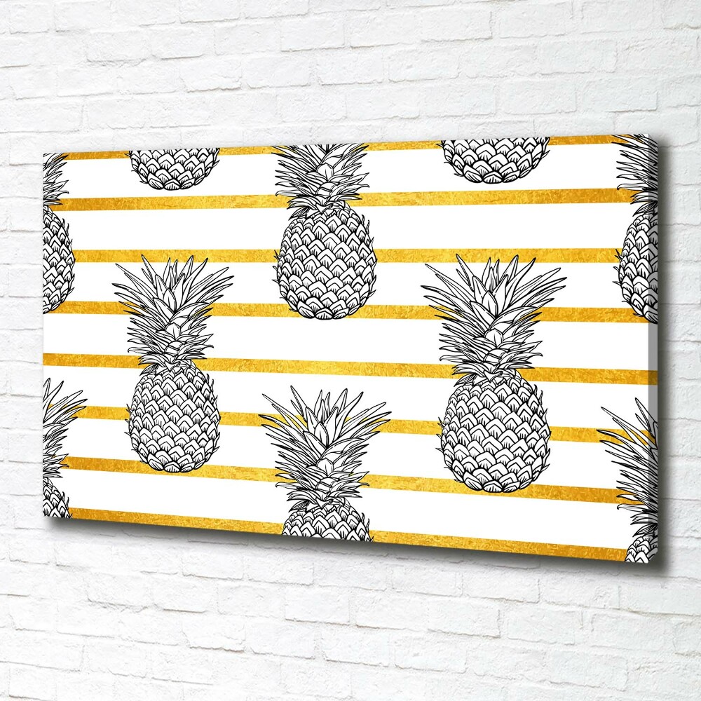 Tablou canvas benzi de ananas