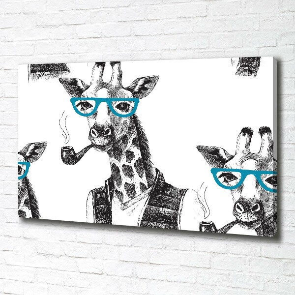 Pictură pe pânză ochelari Giraffe