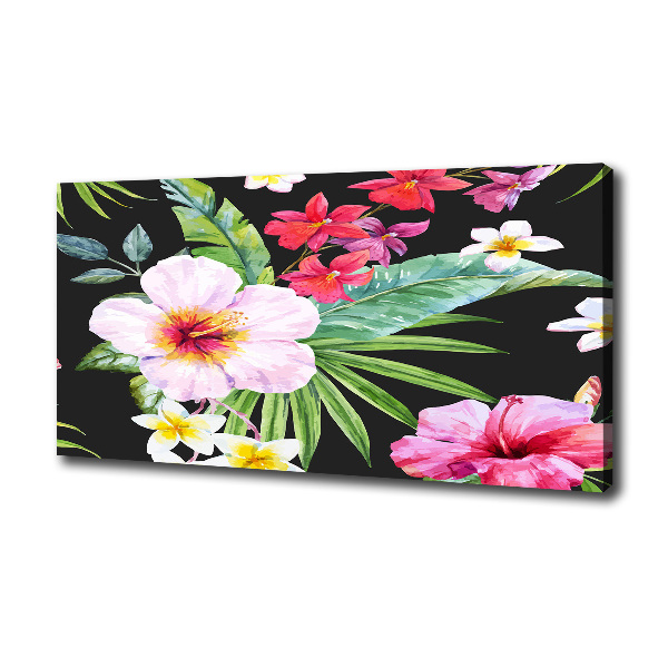 Print pe canvas flori Hawaii