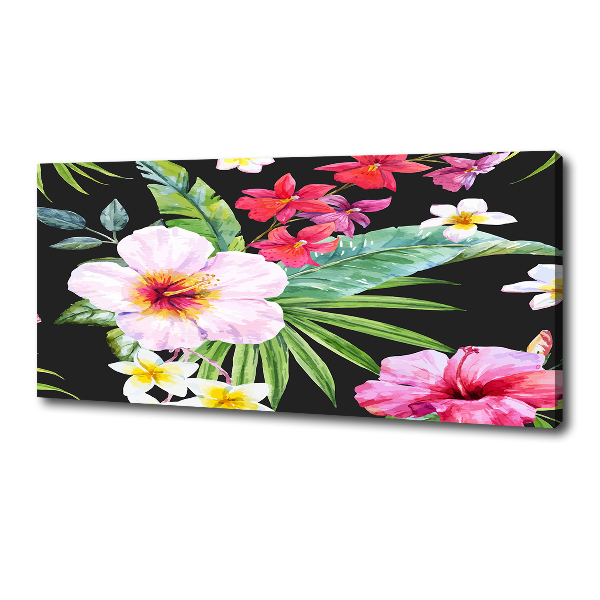 Print pe canvas flori Hawaii