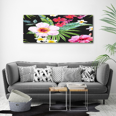 Print pe canvas flori Hawaii