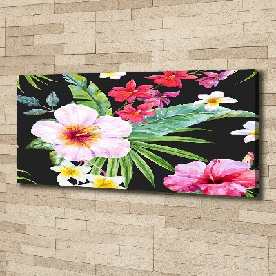 Print pe canvas flori Hawaii