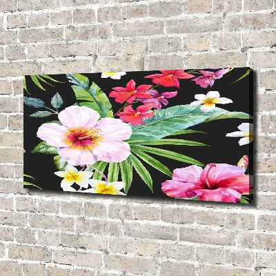 Print pe canvas flori Hawaii