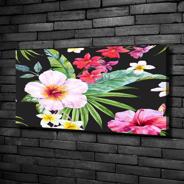 Print pe canvas flori Hawaii